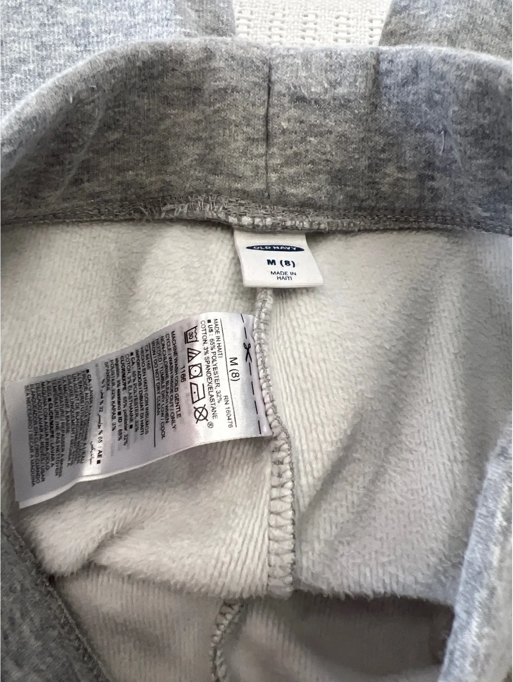 Old Navy Medium Gray Fleece-Lined Leggings Size M (8)